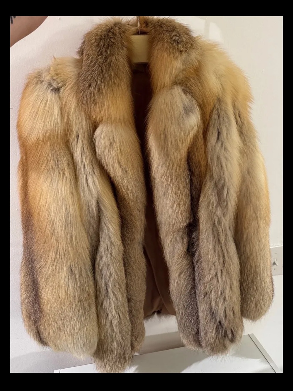 Luxurious Natural Red Fox Fur Coat